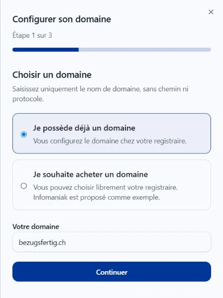 Assistant live@ : choisir le domaine
